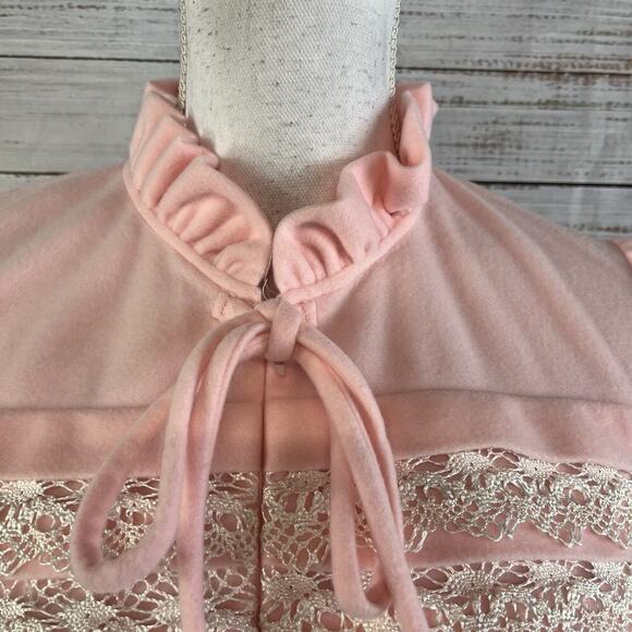 Vintage Apostrophe Guilford Sears Nightgrown Dress size Medium 12-14 Pink Lace - Picture 5 of 13